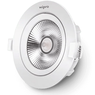 D320365.png Wipro Garnet 3W Slim COB LED Spotlight – Cool White (6500K), 230 Lumens | 38° Beam Angle, 62mm Cutout | Adjustable Design, Efficient Performance | Pack of 1 | Model D320365