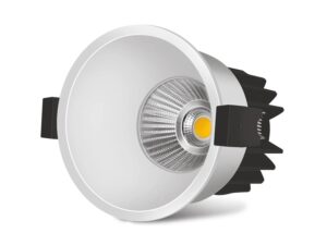 Wipro 12W Alpha Trimless COB LED Light – Warm White (2700K), 940 Lumens | 36° Beam Angle, 75mm Cutout | Aluminium PDC Heat Sink | Ideal for Home, Office & Store Display | Pack of 1 | Model DC031227