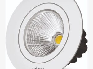 Wipro Garnet 16W COB Spotlight – Cool White (6500K), 1620 Lumens | 35° Beam Angle, 90mm Cutout | Adjustable Design, Aluminium Housing | Recessed Tiltable Downlight for False Ceiling | Pack of 1 | Model DC11665