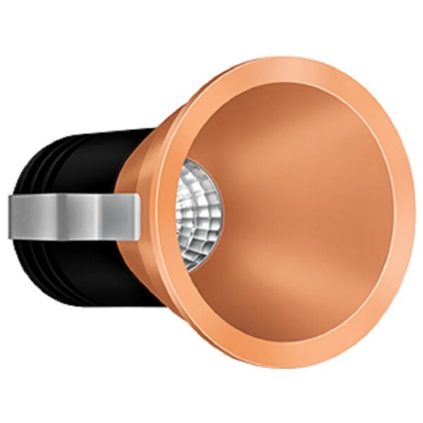 DC50540.jpg Wipro Garnet 5W Compact Gold COB Spotlight – Neutral White (4000K), 390 Lumens | 45° Beam Angle, 40mm Cutout | Ideal for Office, Home & Display Lighting | Pack of 1 | Model DC50540