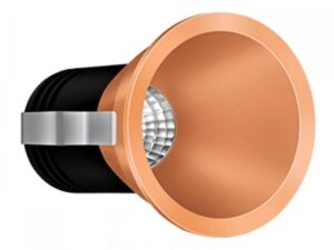 Wipro Garnet 12W Compact Gold COB Spotlight – Neutral White (4000K), 850 Lumens | 15° Beam Angle, 55mm Cutout | Ideal for Office, Home & Display Lighting | Pack of 1 | Model DC51240