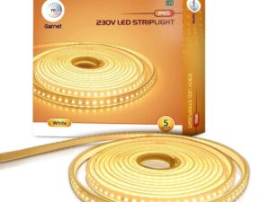 Wipro Garnet 50W 5 Meters LED Strip Light, 120 LEDs/mtr, Warm White 2700K, IP65 Waterproof, Flexible Rope Light for Outdoor & Indoor Decoration, Model DF12827