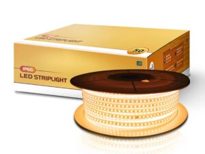 Wipro Garnet 50M LED Strip Light, 120 LEDs/mtr, Warm White 2700K, IP65 Waterproof, Flexible Rope Light for Outdoor & Indoor Decoration (Diwali, Christmas), Model DF52827
