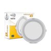 Wipro Garnet 6W Round LED Wave Panel Light | Warm White Light (2700K) | Ultra-Slim Design | Recessed Down Light for False Ceiling | 80mm Cutout | Pack of 1 | Model DH10360