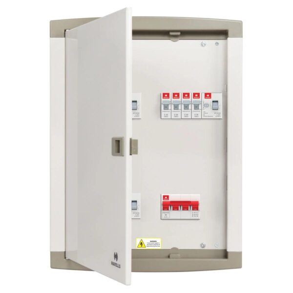 Per Phase Isolation Horizontal DB 2+8 Way (QVE Series suitable for MCB / RCCB / Isolator as incomer) Havells
