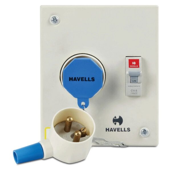 DHDPHDP020.jpg plug and socket box with plastic plug dp 20 A Havells