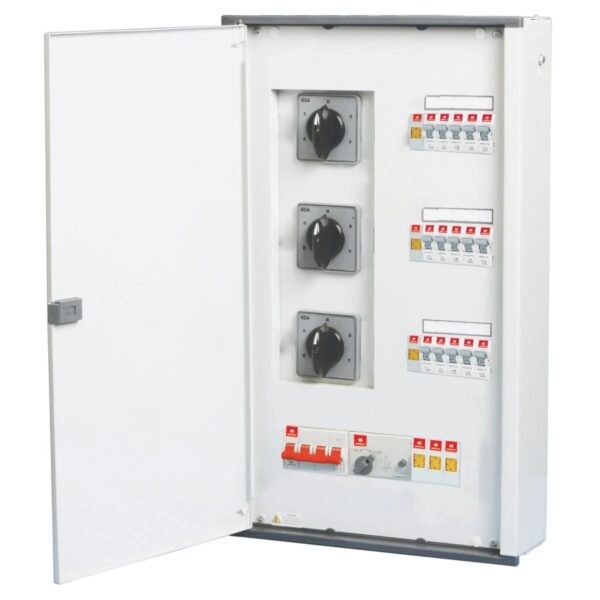 DHDSNVDPZ04040.jpg Phase Selector Vertical DB 4 Way, 40 A, Pearl Ivory (DD) Havells