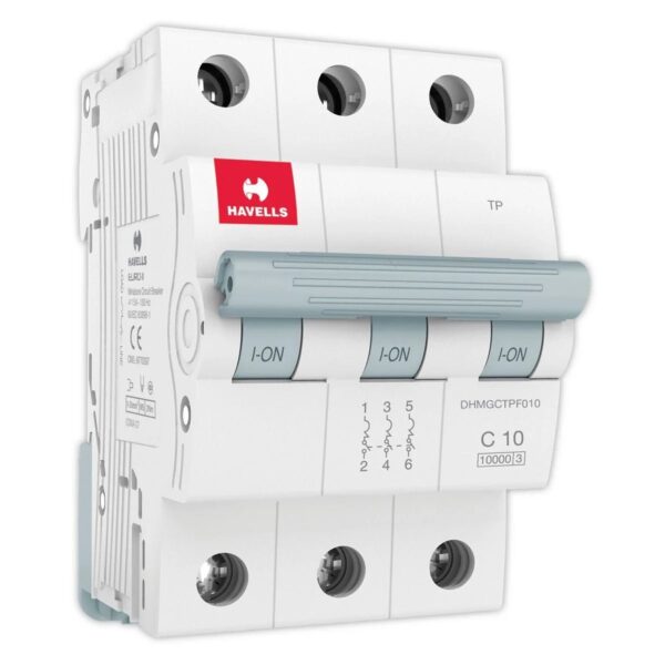 DHMGCTPF010.jpg MCB TP C Curve 10 A Havells