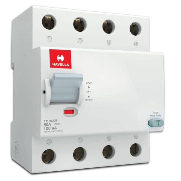 Higher Rating RCCB FP 100 mA – 80 A Havells