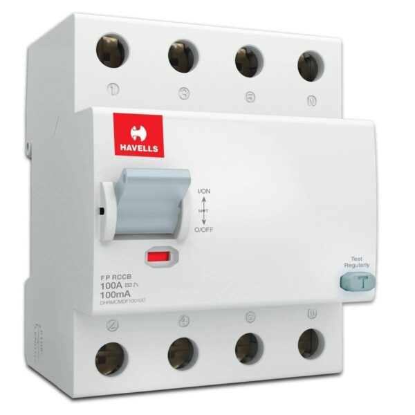 Higher Rating RCCB FP 100 mA – 100 A Havells