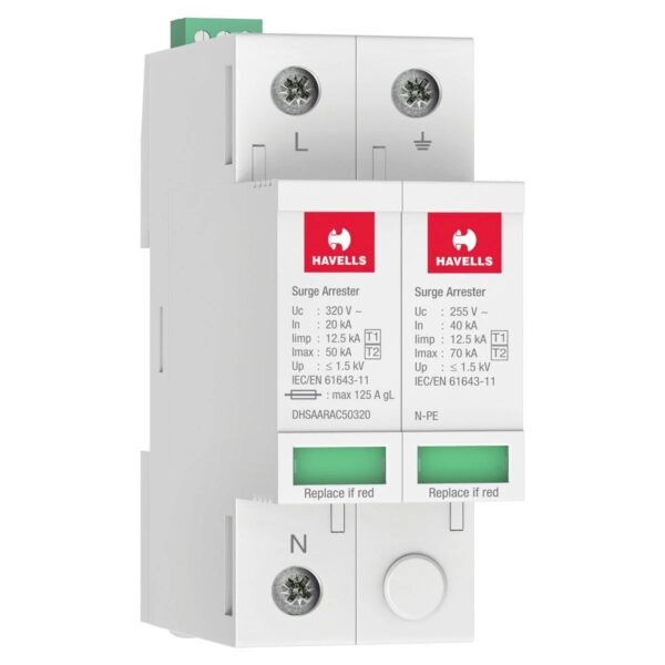 DHSAARAC50320.jpg Type 1+2 AC Surge Protection Devices SP+N Havells