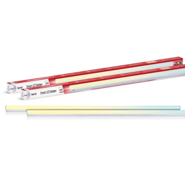Wipro 20W CCT Smart Wi-Fi LED Batten – 1136mm Length, Adjustable Color Temperature | Energy-Efficient, Smart Lighting Solution | Model DS12000
