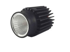 Wipro 10W CCT Smart Module COB Spotlight, 800 Lumens, 25° Beam Angle, Trimless Round Black Downlight, Ceiling Light for Homes and Offices, Model DS51000