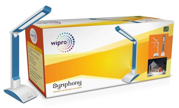 E10006.jpg Wipro Symphony 6-Watt Rechargeable LED Table Lamp (White)Pack of 1 |MODEL E10006