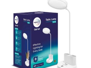 Wipro 5W Rechargable Table lamp (TL03) – 3 Step Dimming, Cool White, 5W