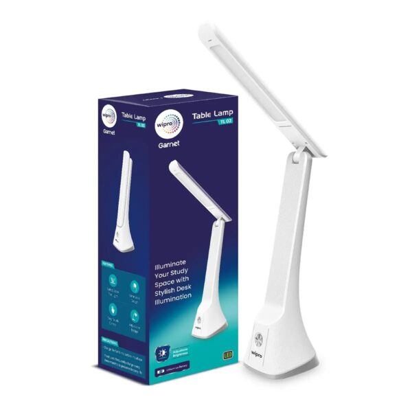 E20006.jpg Wipro 6W Rechargable Table lamp (TL02) – 3 Step Dimming, Cool White, 6W