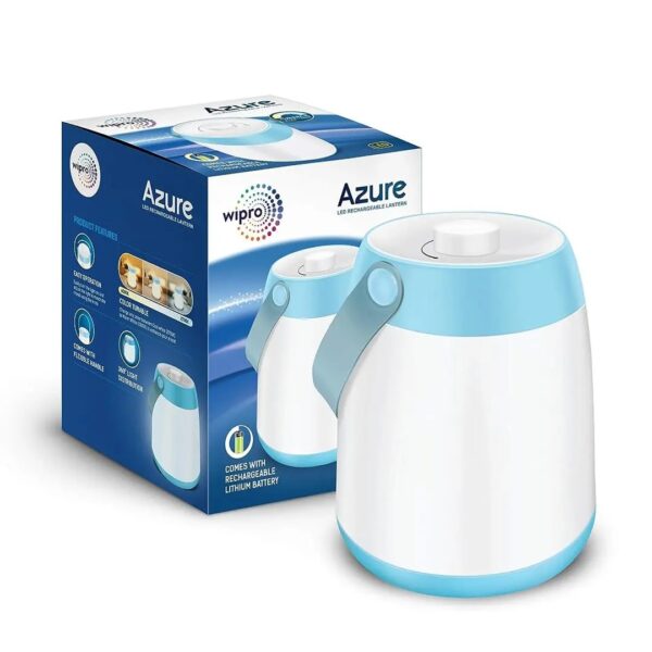 E2808EE10008.jpg Wipro Azure LED Rechargeable Lantern – Shades Of White, 15W