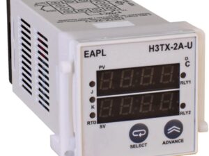 H3TX-2A-U | Dimension: 48×48, 2set point, 2display Alarm type 1Rly c/o per set point, J/K/PT-100 EAPL