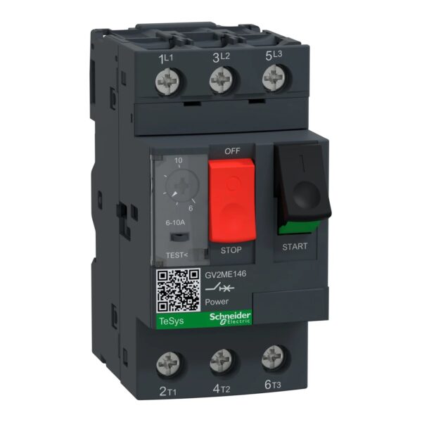GV2ME14 | Motor circuit breaker, TeSys GV2, 3P, 6-10 A, thermal magnetic, screw clamp terminals – Schneider Electric