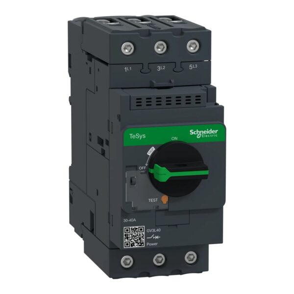 GV3L40 | Motor circuit breaker, TeSys GV3, 3P, 40 A, magnetic, rotary handle, EverLink terminals – Schneider Electric