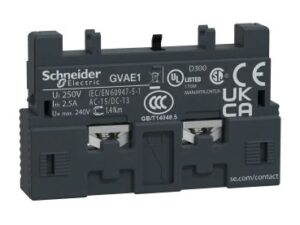 GVAE1 | TeSys GV2 & GV3 – auxiliary contact – 1 NO/NC – Schneider Electric