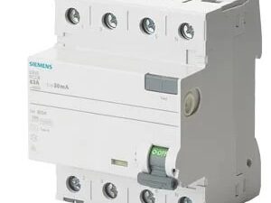 5SV33426RC | Betagard RCCB 25 A, 4 Pole, 30 mA, Type A – Siemens