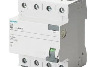 5SV43420RC | Betagard RCCB 25 A, 4 Pole, 30 mA, Type AC – Siemens