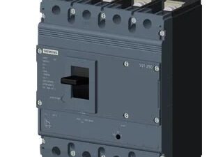 3VJ1225-7EB42-0AA0 | MCCB 250 A, 4 Pole, 55 kA, Adjustable O/L & Fixed S/C Settings, Thermal Magnetic Trip Unit (ATFM) – Siemens