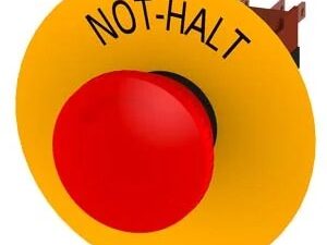 3SB22031AC01 | Emergency stop mushroom pushbutton, 16 mm, round, plastic, red, rotate-to-unlatch mechanism, 1 NC, with yellow backing plate – Siemens