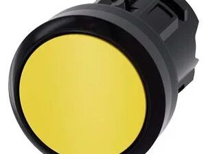 3SU10000AB300AA0 | Pushbutton, 22 mm, round, plastic, yellow, pushbutton, flat momentary contact type – Siemens