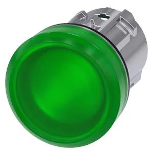 3SU10516AA400AA0 | Indicator lights, 22 mm, round, metal, shiny, green, lens, smooth – Siemens