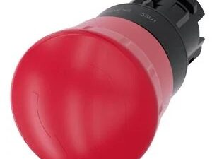 3SU10001HB200AA0 | EMERGENCY STOP mushroom pushbutton, 22 mm, round, plastic, red, 40 mm, positive latching, acc. to EN ISO 13850, rotate-to-unlatch – Siemens