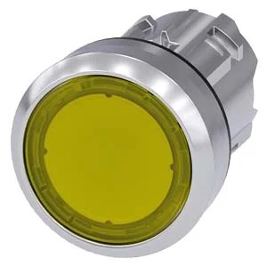 G_IC03_XX_06912i.jpeg 3SU10510AB300AA0 | Illuminated pushbutton, 22 mm, round, metal, shiny, yellow, pushbutton, flat, momentary contact type – Siemens