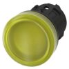 3SU10016AA300AA0 | Indicator lights, 22 mm, round, plastic, yellow, lens, smooth – Siemens