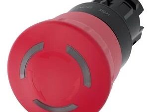 3SU10011HB200AA0 | EMERGENCY STOP mushroom pushbutton, illuminable, 22 mm, round, plastic, red, 40 mm, positive latching, acc. to EN ISO 13850, rotate-to-unlatch – Siemens