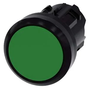 G_IC03_XX_07898i.jpeg 3SU10000AA400AA0 | Pushbutton, 22 mm, round, plastic, green, pushbutton, flat, latching, Push-to-release mechanism – Siemens