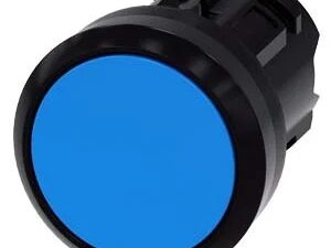 3SU10000AA500AA0 | Pushbutton, 22 mm, round, plastic, blue, pushbutton, flat, latching, Push-to-release mechanism – Siemens