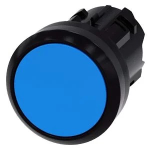 G_IC03_XX_07899i.jpeg 3SU10000AA500AA0 | Pushbutton, 22 mm, round, plastic, blue, pushbutton, flat, latching, Push-to-release mechanism – Siemens