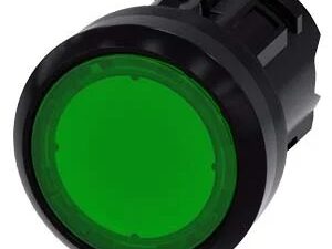 3SU10010AB400AA0 | Illuminated pushbutton, 22 mm, round, plastic, green, pushbutton, flat momentary contact type – Siemens