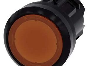 3SU10010AB000AA0 | Illuminated pushbutton, 22 mm, round, plastic, amber, pushbutton, flat momentary contact type – Siemens