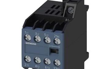 3TG1001-0BB4 | power relay, AC-3, 8.4 A, 4 kW / 400 V, 3-pole, 24 V DC, auxiliary contacts: 1 NC, screw terminal – Siemens