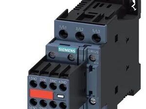 3RT20241DB443MA0 | power contactor, 12 A, 3-pole, 24 V DC, with plugged-in varistor, auxiliary contacts: 2 NO + 2 NC, screw terminal – Siemens