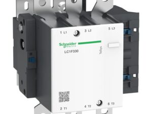 LC1F330 | TeSys F contactor-3P(3 NO)-AC-3 <= 440V 330A with coil LX1/LX9 -24…1000V AC 40/400Hz, LX4 -24...460V DC, LXE -100...250V AC 50/60Hz or 100…380V DC - Schneider Electric