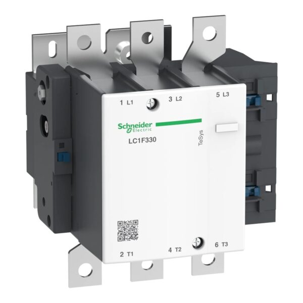 LC1F330 | TeSys F contactor-3P(3 NO)-AC-3 <= 440V 330A with coil LX1/LX9 -24…1000V AC 40/400Hz, LX4 -24...460V DC, LXE -100...250V AC 50/60Hz or 100…380V DC - Schneider Electric