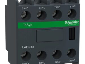 LADN13 | Auxiliary contact block, TeSys D, 1NO + 3NC, front mounting, screw clamp terminals – Schneider Electric
