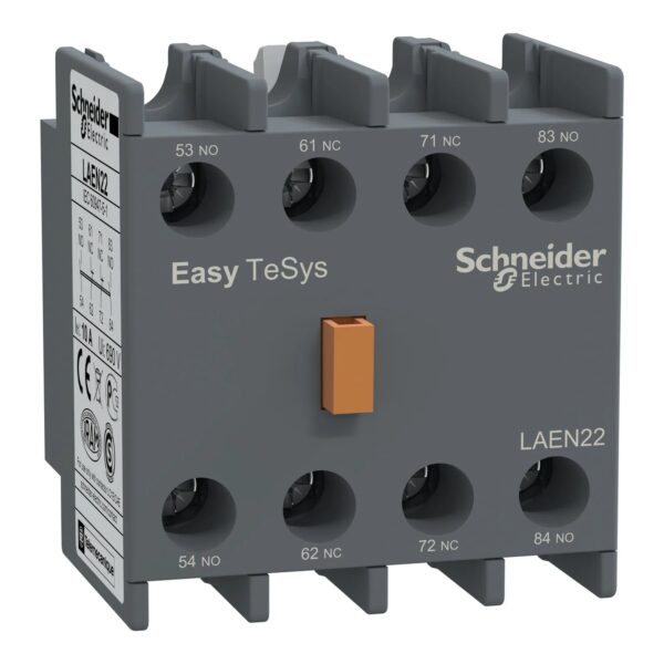 LAEN22_Image_1500x1500.jpg LAEN22 | EasyPact TVS – auxiliary contact block – 2 NO + 2 NC – screw-clamps terminals – Schneider Electric