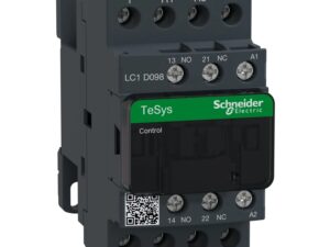 LC1D098F7 | TeSys D contactor – 4P(2 NO + 2 NC) – AC-1 – <= 440 V 20 A - 110 V AC coil - Schneider Electric