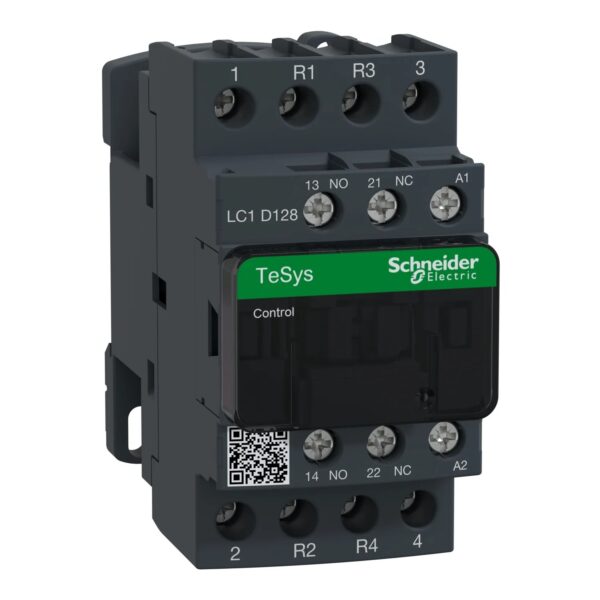 LC1D128F7_Image_1500x1500.jpg LC1D128F7 | TeSys D contactor – 4P(2 NO + 2 NC) – AC-1 – <= 440 V 25 A - 110 V AC coil - Schneider Electric