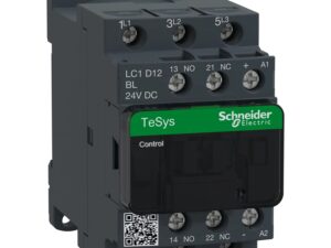 LC1D12BL | TeSys D contactor – 3P(3 NO) – AC-3 – <= 440 V 12 A - 24 V DC coil - Schneider Electric