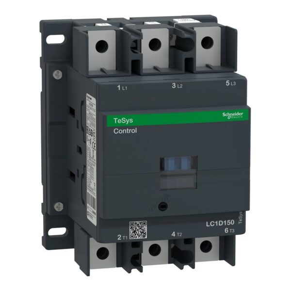 LC1D1506M7_Image_1500x1500.jpg LC1D1506F7 | TeSys D contactor – 3P(3 NO) – AC-3 – <= 440 V 150 A - 110 V AC 50/60 Hz coil - Schneider Electric